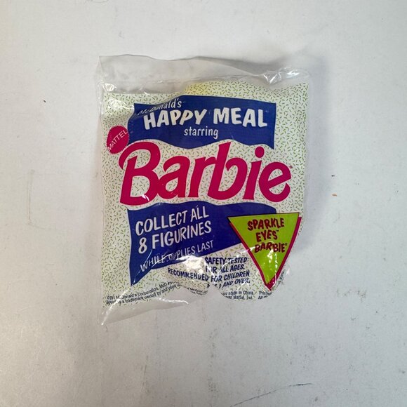 1990 McDonalds Barbie Happy Meal Toys Lot of 5 Sealed Vtg Figures Cake Toppers - Picture 3 of 14